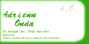 adrienn onda business card